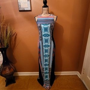 Cato Black Multi-Color Maxi Dress